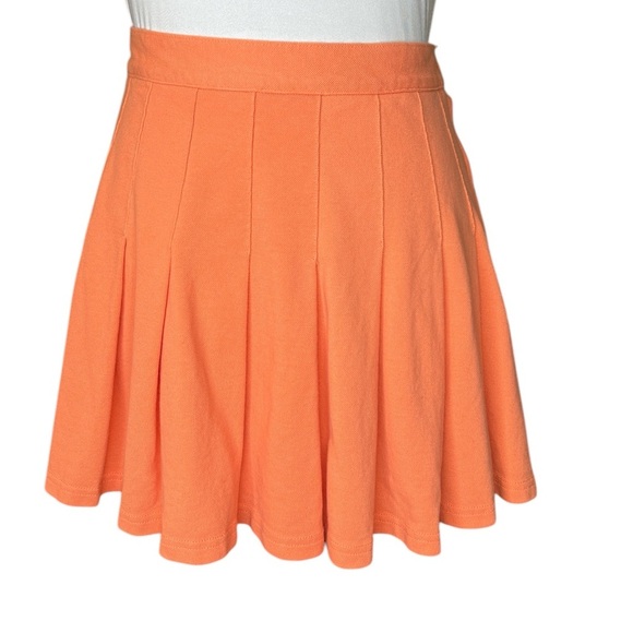 Urban Outfitters Peach Pleated Tennis Skirt Size XS Knit Mini Skater Style - Picture 4 of 9